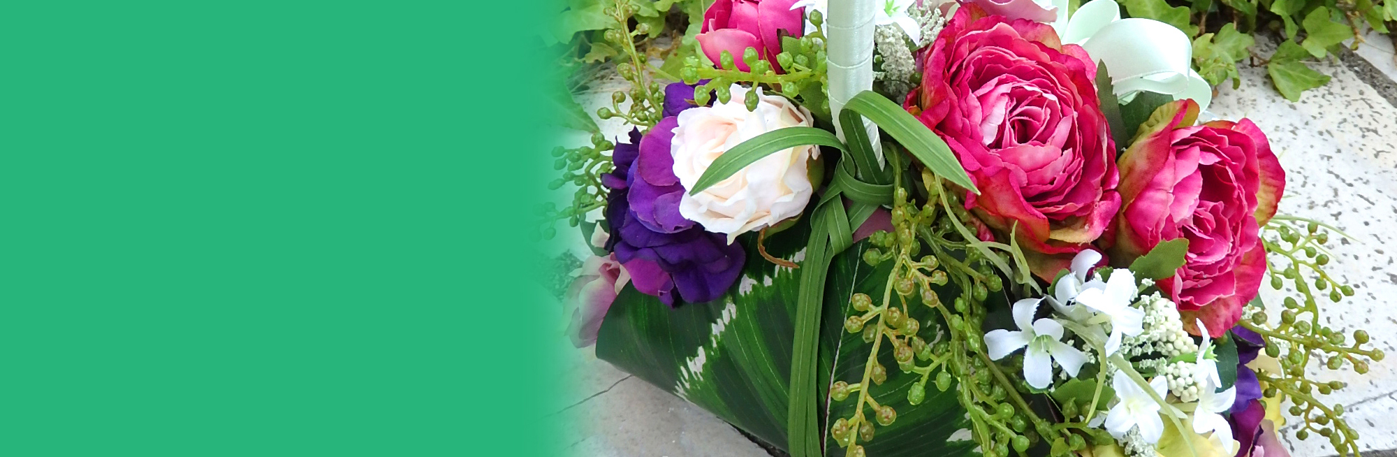 アーティフィシャルフラワー　フラワーバッグ